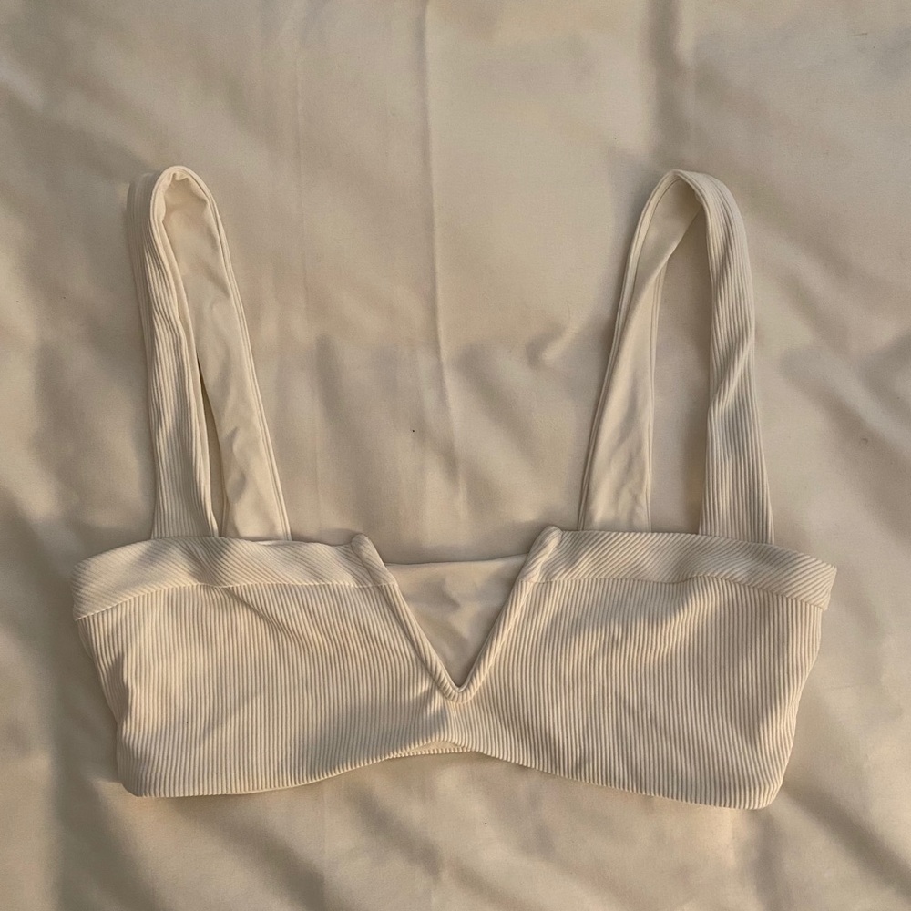 LSPACE white bikini top